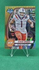 Kyron Drones True Gold #d /50 1ST 2024 Bowman Chrome Football Virginia Tech