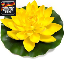 Künstliche Seerose 10cm, realistische Teichpflanzen für Gartenteiche und Aquasca