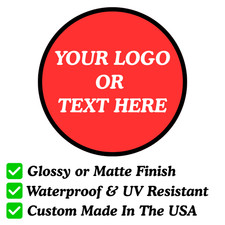 Custom Printed Stickers Logos Decals Waterproof Vinyl Die Cut Glossy Matte NEW
