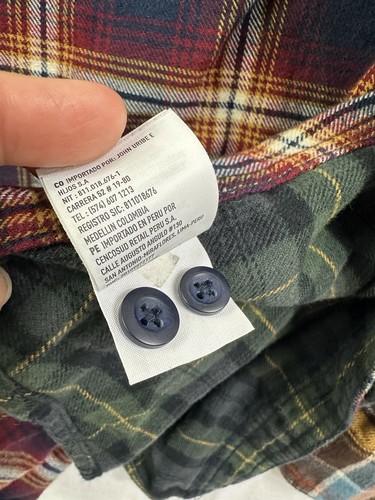 American Eagle Flannel Men’s Color Block Plaid Super Soft W/ Detachable Hood M - Picture 11 of 15