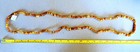 New Vintage Natural Amber Mixed Color Chip Beaded Necklace 40 inches — photo 3
