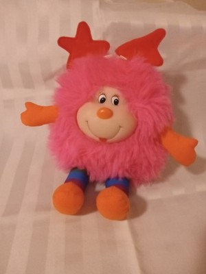 1984 Mattel Hallmark Rainbow Brite KISSY Pink Fur Red Stars RARE - CLEAN & NEAT