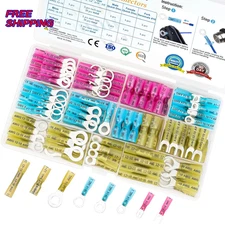 TICONN Heat Shrink Wire Connectors Waterproof Red Blue Yellow 120 Pcs FREE SHIP