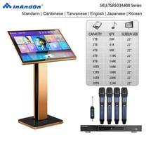TSR503A400 22" MIC INANDON Karaoke Player Machine Stytle 22" Touch Screen