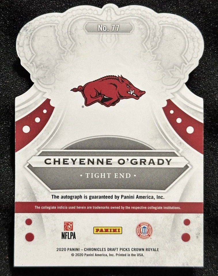 2020 Chronicles Draft Picks CHEYENNE O’GRADY Crown Royale Rookie Auto #d /99 - Image 2 of 2