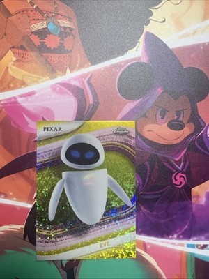 Topps Chrome Pixar Disney EVE Yellow Parallel Trading Card 2025 #69