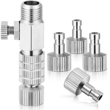 5 Pcs Airbrush Quick Disconnect Coupler Release Fitting Adapter Kit 1/8 Inch