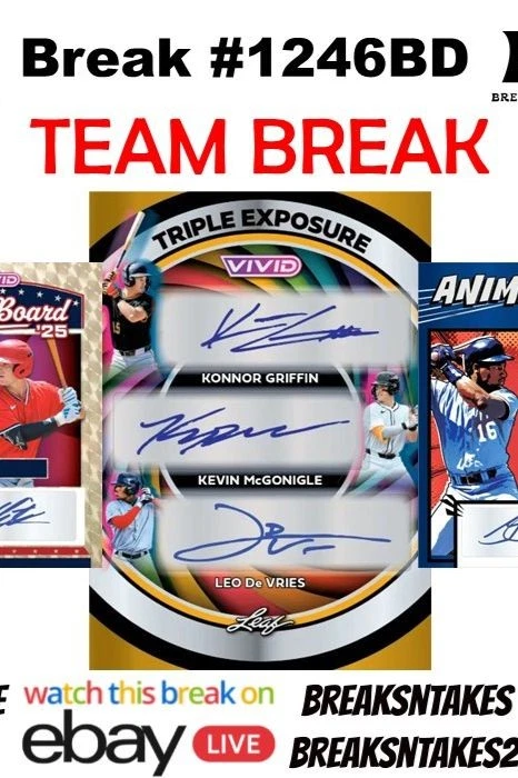Break #1246BD:  2026 Leaf Vivid Baseball Jumbo CASE (6 BOX) Team Break
