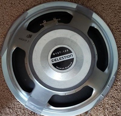 CELESTION G12T-100 12'' Guitar Speaker 8 Ohms 100 Watts, Needs New Voice Coil
