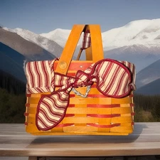 longaberger sweetheart basket, Liner, Protector, And Tie On.