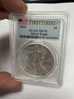 2018 $1 American Silver Eagle MS70 PCGS - First Strike Bullion