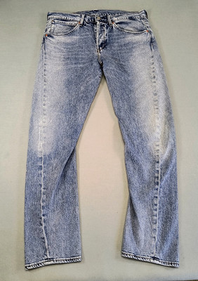 LEVI'S LEJ 502 Jeans Premium Engineered Tapered Twisted Denim W32 L32 Blue Mens