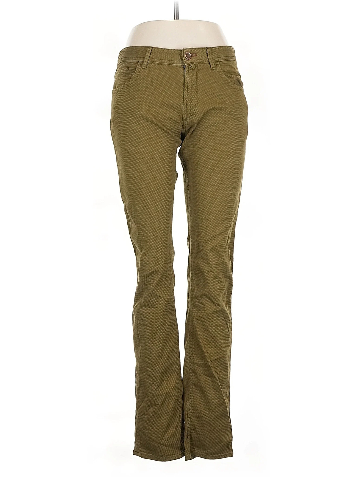 Massimo Dutti Women Green Khakis 31W