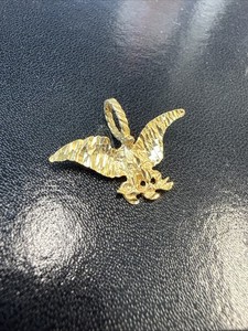 Authentic 24k Gold Plated Sterling Silver .925 Bald GagleCharm Pendant
