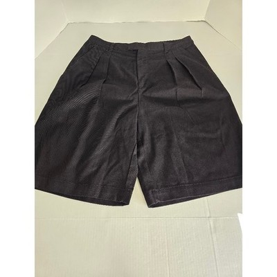 Steve Madden Women Black Pleated Wide Leg Culotte Shorts Size XL