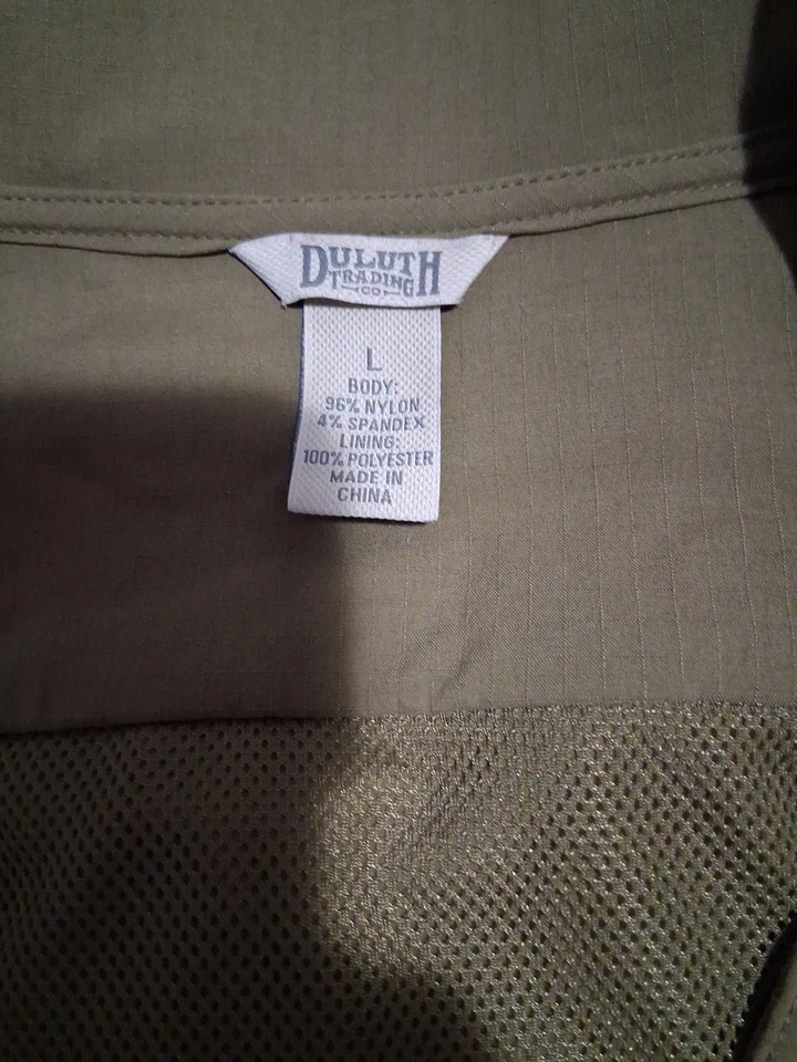 Duluth Trading Mens L Work Vest Hunting Fishing Tactical Utility Vented - Image 2 of 4
