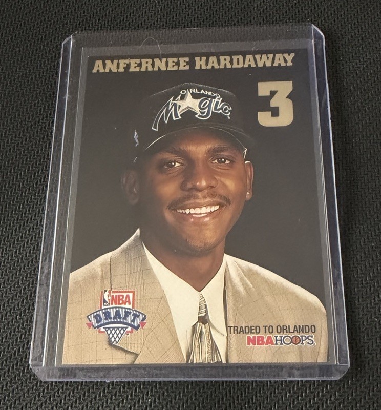 1993-94 Hoops Anfernee Hardaway 1993 NBA Draft Lottery Pick Exchange RC #LP3