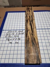 Black and White Ebony  Wood turning  blank  4 3/8 "x   2 "x   28  " EBW324