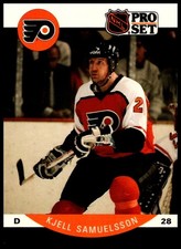 1990 Kjell Samuelsson Pro Set HOCKEY #222 Philadelphia Flyers