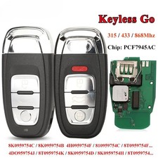 315/433/868Mhz pcf7945AC Chip Smart Remote Car Key Fob For Audi A4 A5 A6L