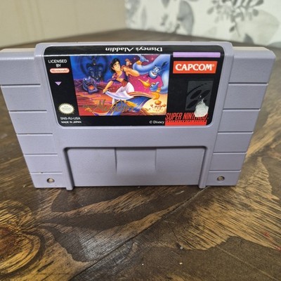 Super Nintendo Capcom Aladdin Game Cartridge