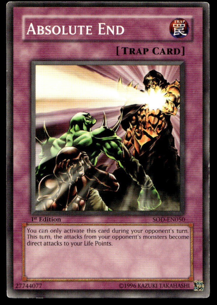 Absolute End Soul of the Duelist SOD-EN050 MP YuGiOh TCG | Buy 3 Get 5 Free