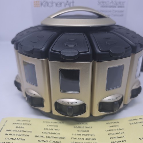 KitchenArt 57010 Select-A-Spice Auto-Measure Carousel Professional Series, Satin - Picture 7 of 11