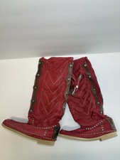 Stivali Hector Riccione in pelle rossa - taglia 6 (usati, buone condizioni) ❤️👢