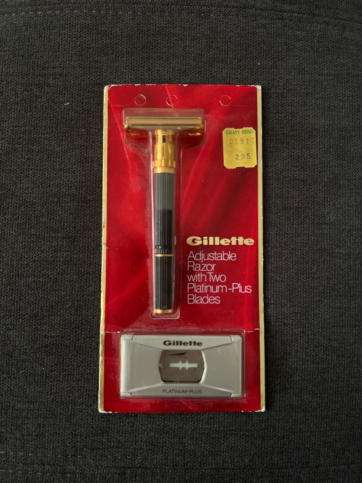 Vintage 1969 Gillette Gold Super 109 Adjustable “Black Beauty” Safety ...