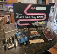 Vtg OFFICIAL SLOT CAR RACING CASE 1960s PARTS SLOT CARS CLASSIC Thingie 1/24