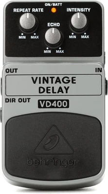 MUSIC TRIBE Behringer VD400 Vintage Analog Delay Pedal, True Bucket Brigade Circuit for Warm