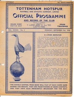 Tottenham v Southampton 1946/1947 Football Programme
