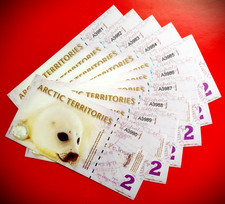 2010 Series - Set of 10 consecutive $ 2 Polar Dollar Notes