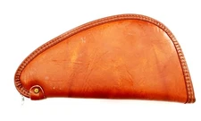 TALON Brown Leather Soft Shell Sherpa Lined Pistol Case 12" x 6"