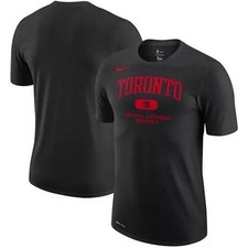 Men's Black Toronto Raptors Essential Heritage Performance T-shirt size S