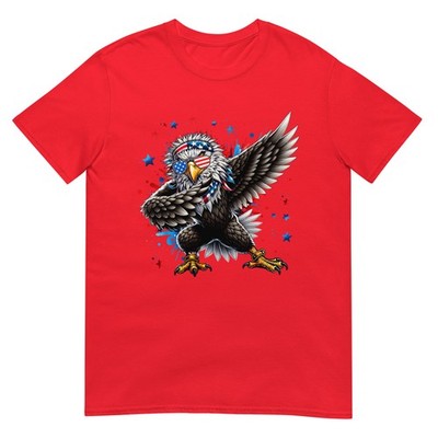 Patriotic Eagle 4th of July USA American Flag Men Boys Kids T-Shirt