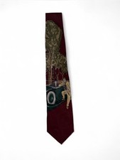 Men  s Hand Sewn By Robert Talbott For Nordstrom Tennis Red and Green Car Necktie