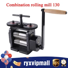 130mm Manual Rolling Mill Machine,Wire Flat Pattern Sheet Metal Jewelry Tool