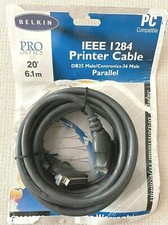 Parallel Printer Cable DB25 Male/Centronics 36 Male IEEE1284 New Open F52Q 