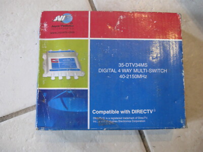 NEW JVI Digital 4-Way Multi-Switch (40-2150MHz) Diplexer Directv # 35-DTV34MS 