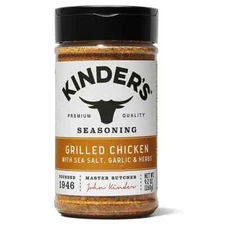 (2 LARGE BOTTLE )Kinder's Grilled Chicken Seasoning 9.2 oz. each FREE SHIPPING