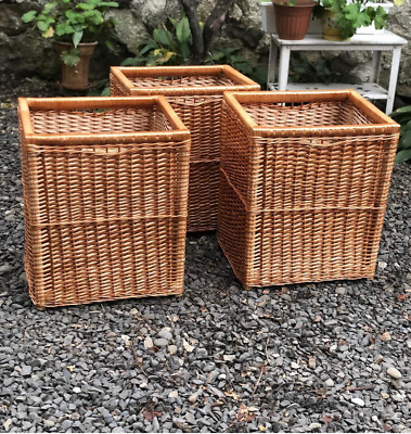 eco-friendly wicker organizer handmade laundry hamper toy rattan storage basket