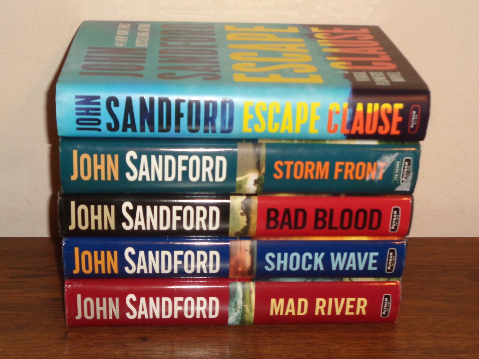 Lot of 5 Hardcover Books JOHN SANFORD Virgil Flowers Shock Wave Bad Blood eBay