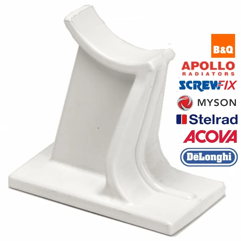 UNIVERSAL COLUMN RADIATOR SUPPORT FEET WHITE RAL9016 CAST IRON TRADITIONAL  2 3 4 | eBay