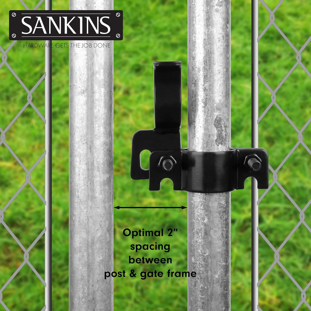 Chain Link Fence Gate Fork Latch, 1-3/8