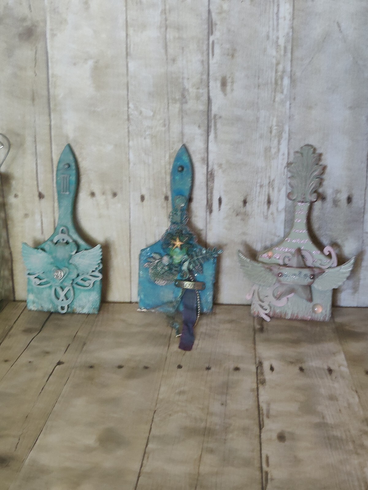 ASL LOVE Deaf Altered Art Distressed Paintbrush American Sign Language