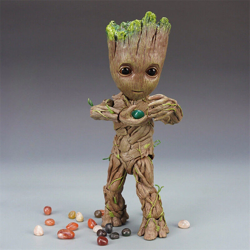 Guardianes de la Galaxia Groot Figura de Acción Baby Groot HT 1:1 Modelo Juguete Caja Regalo Foto 3 de 4
