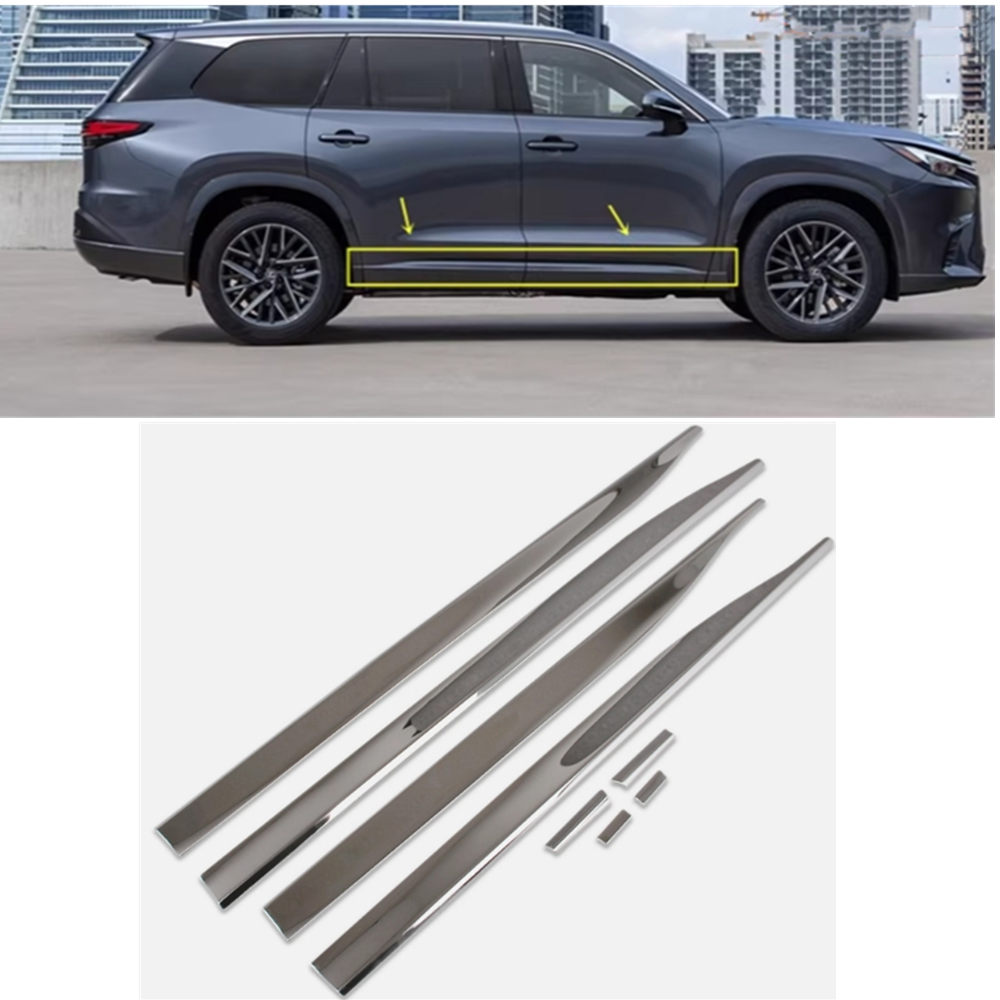 Fit Lexus TX350/500h /550h+ 2024 2025 Door Body Side Skirt Molding