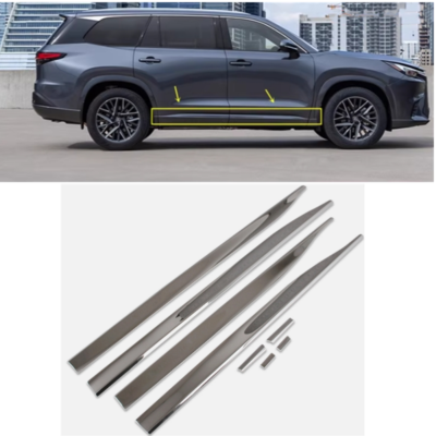 Fit Lexus TX350/500h /550h+ 2024 2025 Door Body Side Skirt Molding
