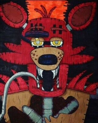 9 x 12 fan art FNAF foxy DB